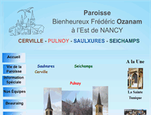 Tablet Screenshot of paroisse-ozanam-nancy.com